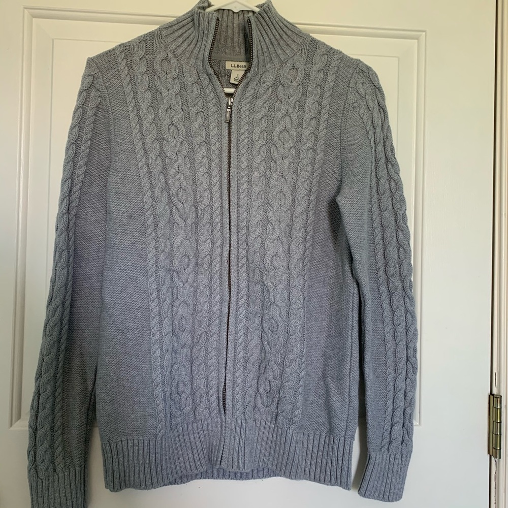 LL Bean Full Zip Sweater